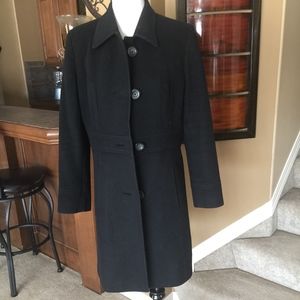 Long Black Wool Coat